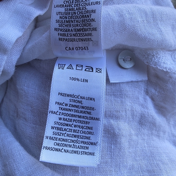 Joie 100% Linen Ivory Pintuck Blouse - Picture 12 of 12